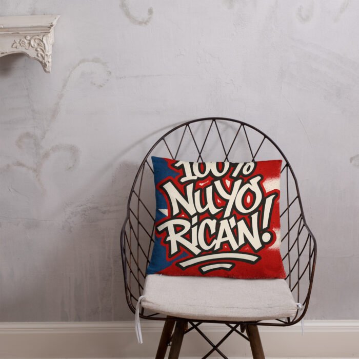 100% Boricua Basic Pillow - Image 10