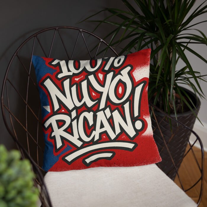 100% Boricua Basic Pillow - Image 12