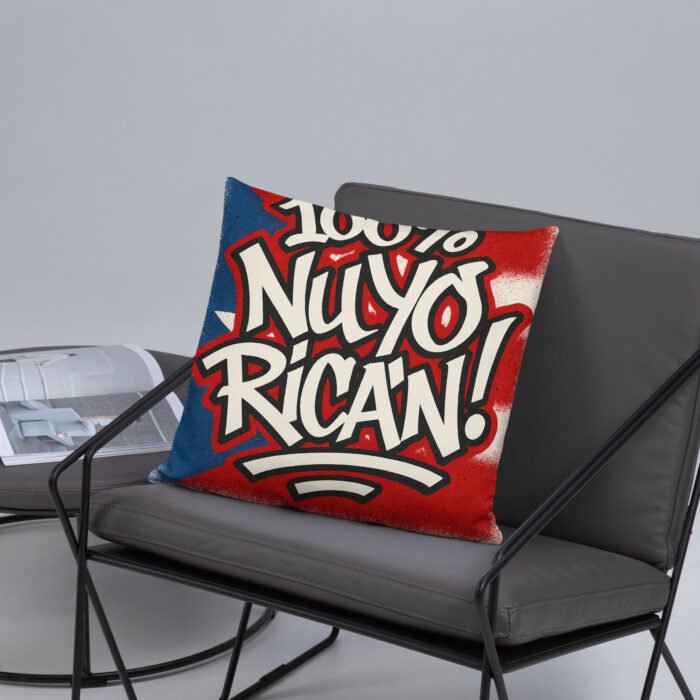 100% Boricua Basic Pillow - Image 13