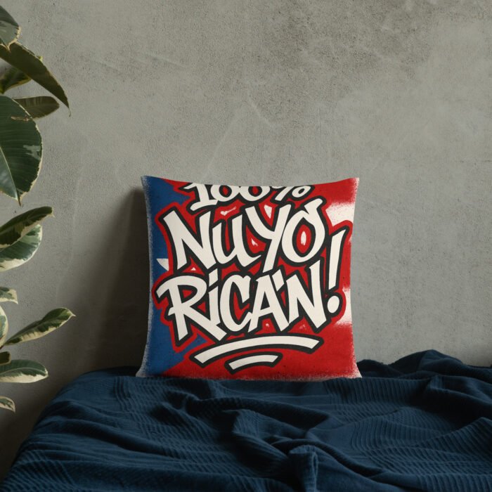 100% Boricua Basic Pillow - Image 8