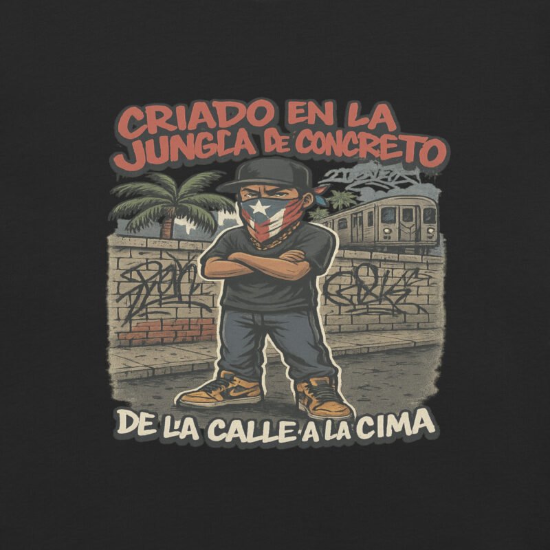 Raised in the Concrete Jungle Unisex Garment-Dyed Heavyweight t-shirt