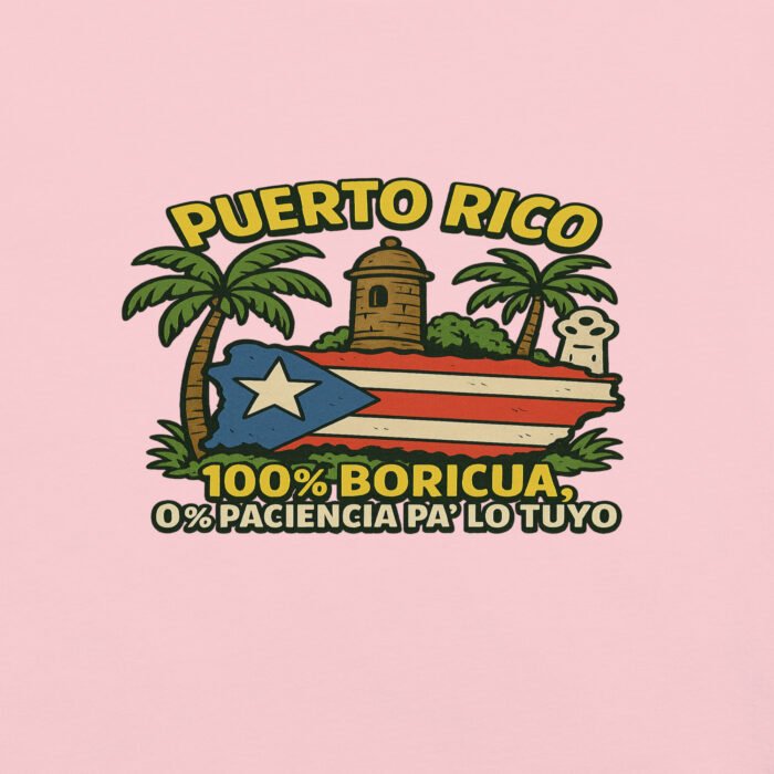 100 % Boricua Unisex Garment-Dyed Heavyweight T-shirt - Image 15
