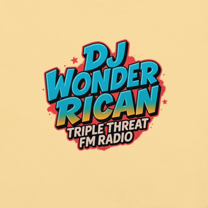Dj Wonder Rican Saves Da Jam Unisex Garment-Dyed Heavyweight T-shirt - Image 8
