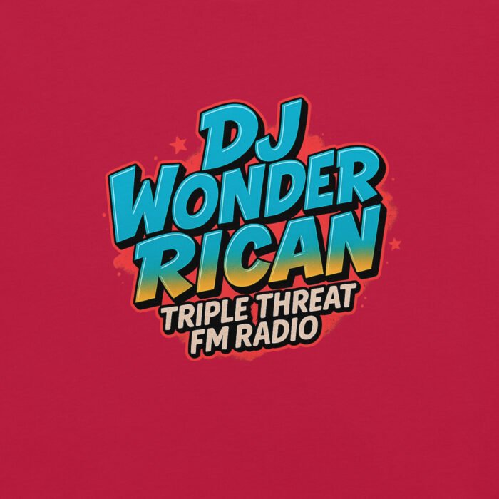 Dj Wonder Rican Saves Da Jam Unisex Garment-Dyed Heavyweight T-shirt - Image 3