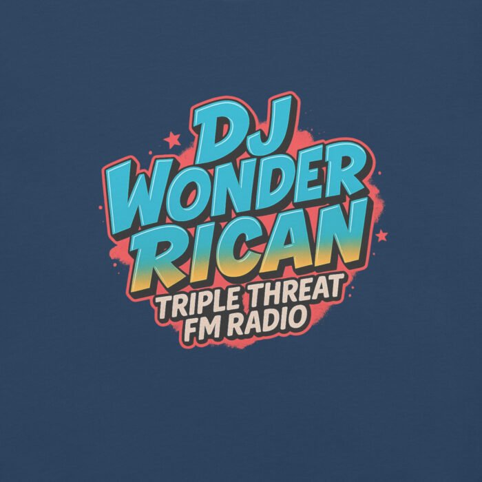 Dj Wonder Rican Saves Da Jam Unisex Garment-Dyed Heavyweight T-shirt - Image 4