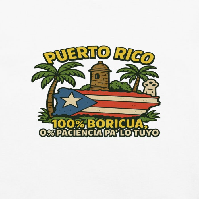 100 % Boricua Unisex Garment-Dyed Heavyweight T-shirt - Image 23