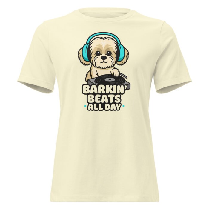 Barkin Beats Women's Relaxed T-Shirt - Image 37