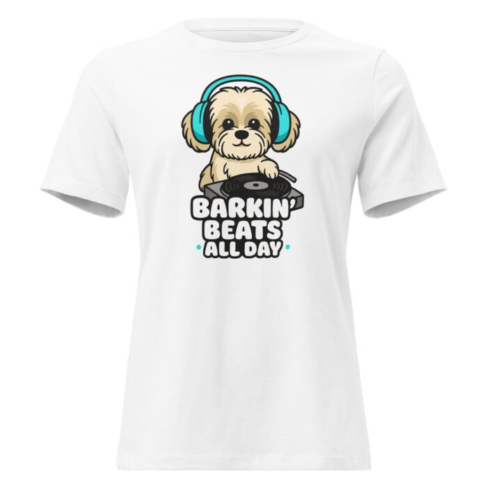 Barkin Beats Women's Relaxed T-Shirt - Image 41