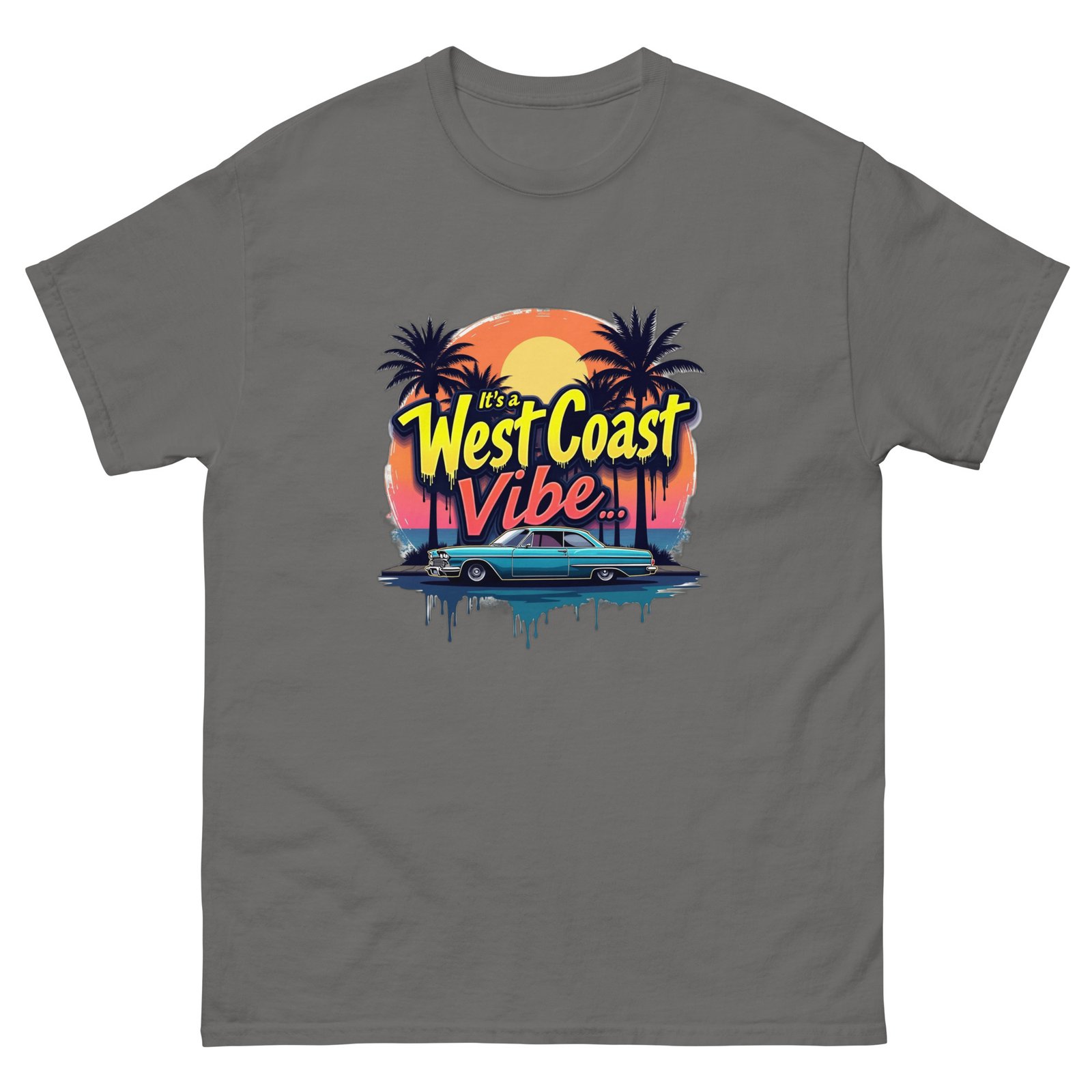 West Coast Vibes Unisex Double Print T-Shirt | RockATeeWear - Image 9