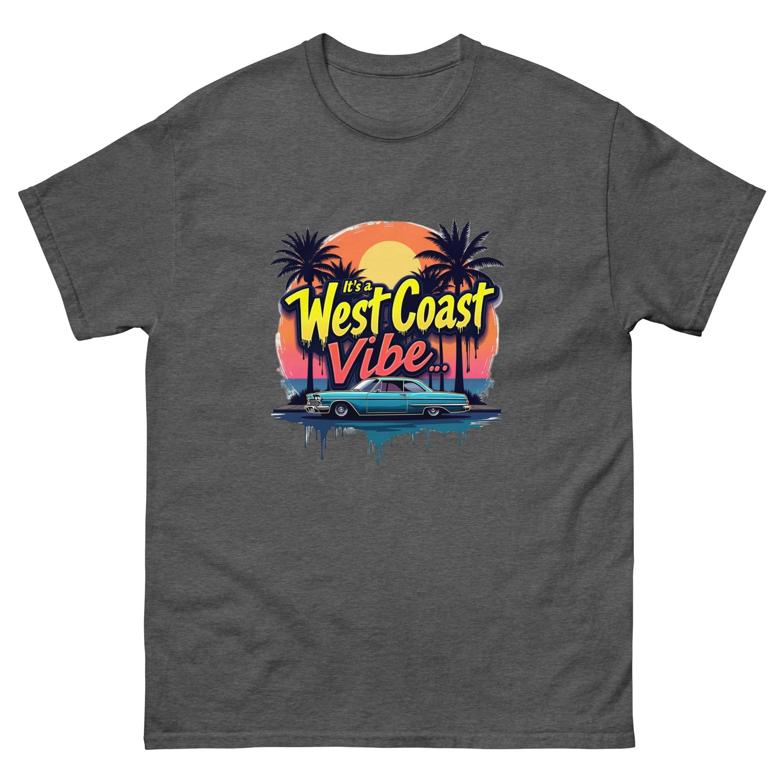 West Coast Vibes Unisex Double Print T-Shirt | RockATeeWear - Image 7