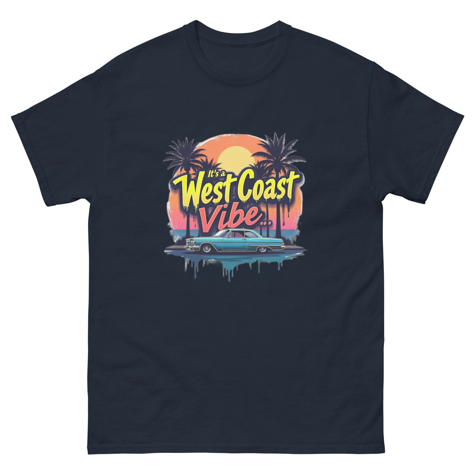 West Coast Vibes Unisex Double Print T-Shirt | RockATeeWear - Image 3