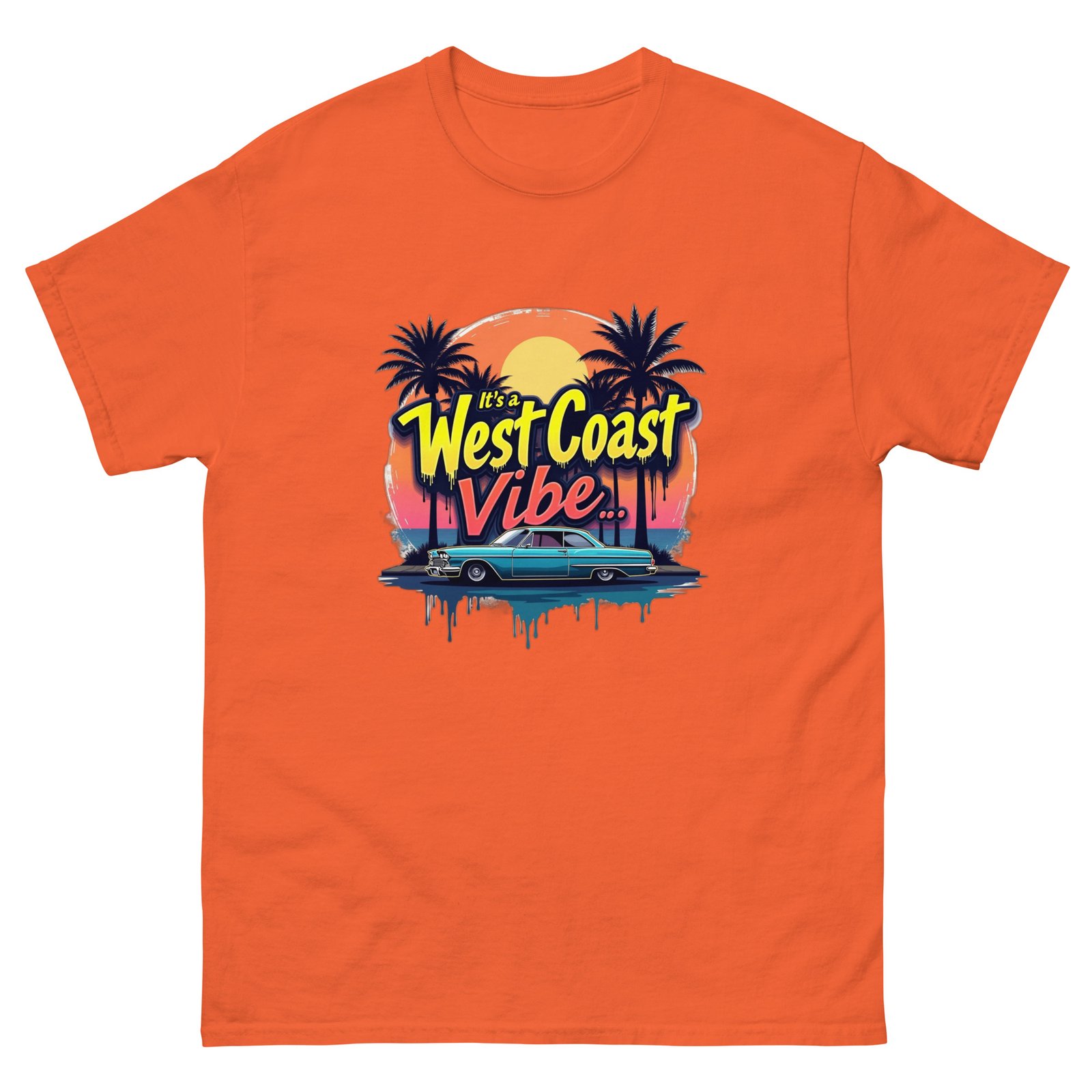 West Coast Vibes Unisex Double Print T-Shirt | RockATeeWear - Image 11