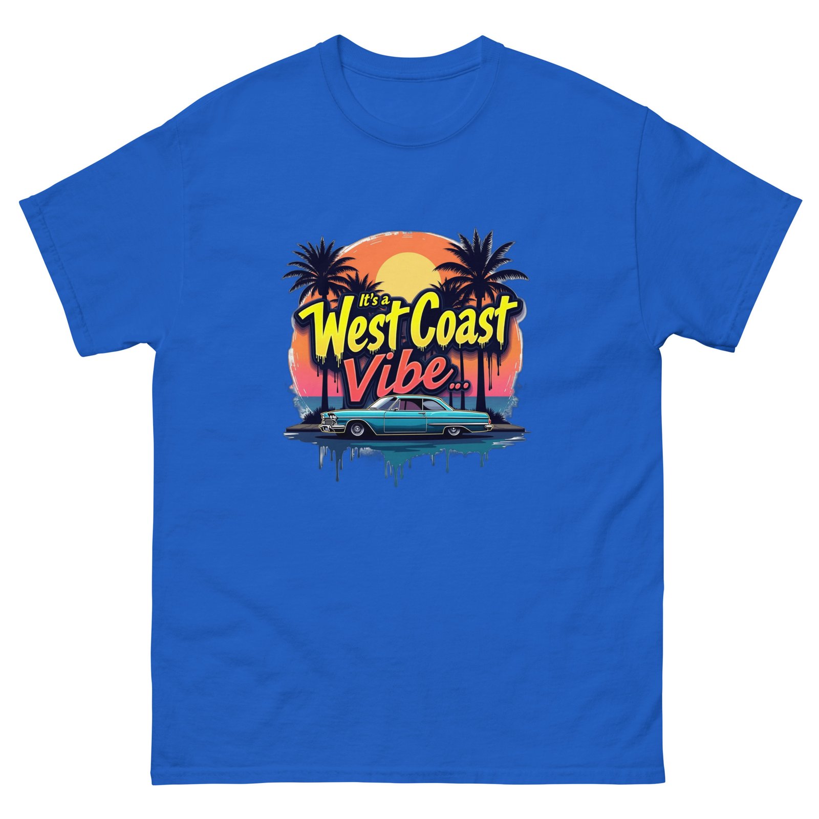 West Coast Vibes Unisex Double Print T-Shirt | RockATeeWear - Image 5