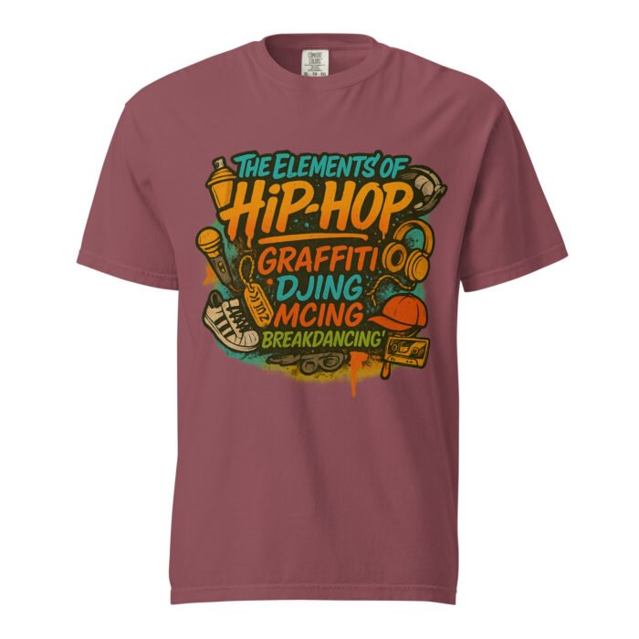 Hip Hop Elements Unisex Garment-Dyed Heavyweight T-shirt - Image 25