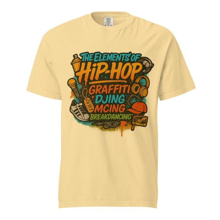 Hip Hop Elements Unisex Garment-Dyed Heavyweight T-shirt - Image 45