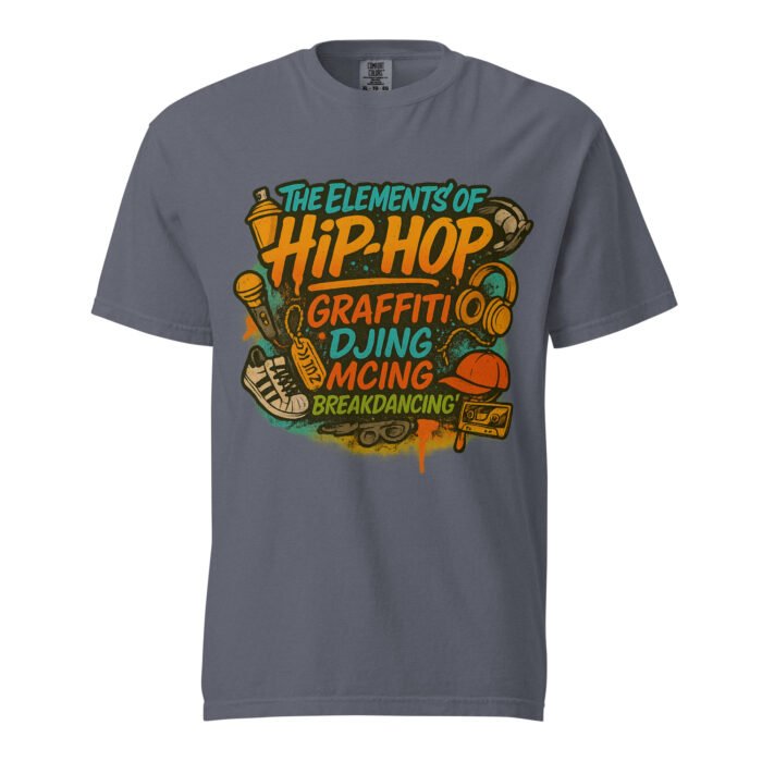 Hip Hop Elements Unisex Garment-Dyed Heavyweight T-shirt - Image 29