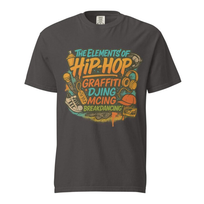 Hip Hop Elements Unisex Garment-Dyed Heavyweight T-shirt - Image 13