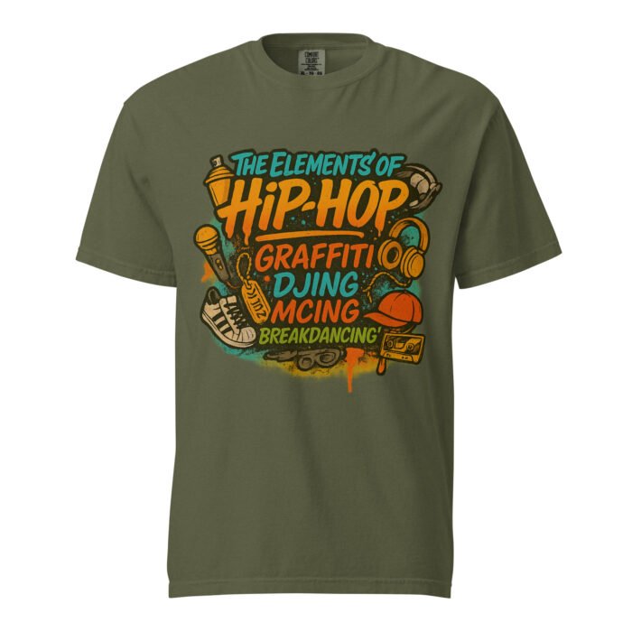 Hip Hop Elements Unisex Garment-Dyed Heavyweight T-shirt - Image 21