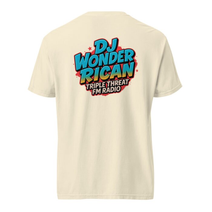 Dj Wonder Rican Saves Da Jam Unisex Garment-Dyed Heavyweight T-shirt - Image 51