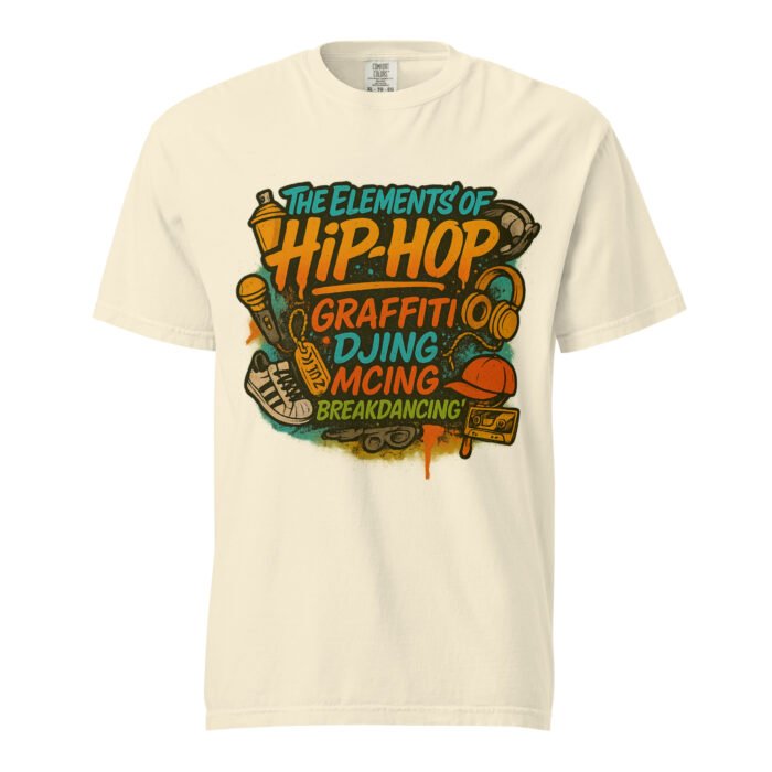 Hip Hop Elements Unisex Garment-Dyed Heavyweight T-shirt - Image 49