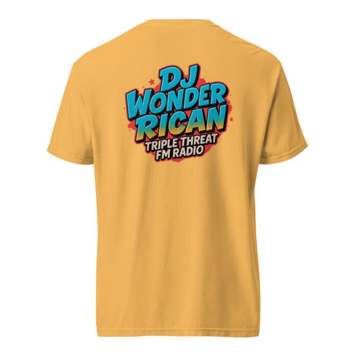 Dj Wonder Rican Saves Da Jam Unisex Garment-Dyed Heavyweight T-shirt - Image 29