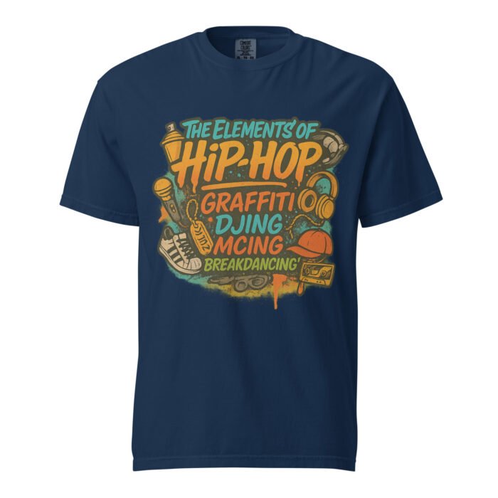 Hip Hop Elements Unisex Garment-Dyed Heavyweight T-shirt - Image 5