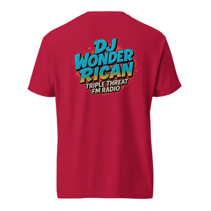 Dj Wonder Rican Saves Da Jam Unisex Garment-Dyed Heavyweight T-shirt - Image 23