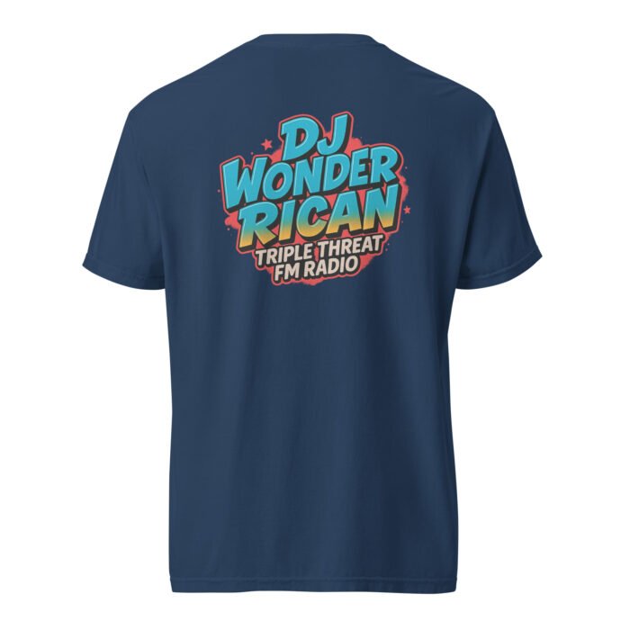 Dj Wonder Rican Saves Da Jam Unisex Garment-Dyed Heavyweight T-shirt - Image 27