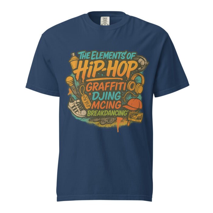 Hip Hop Elements Unisex Garment-Dyed Heavyweight T-shirt - Image 9