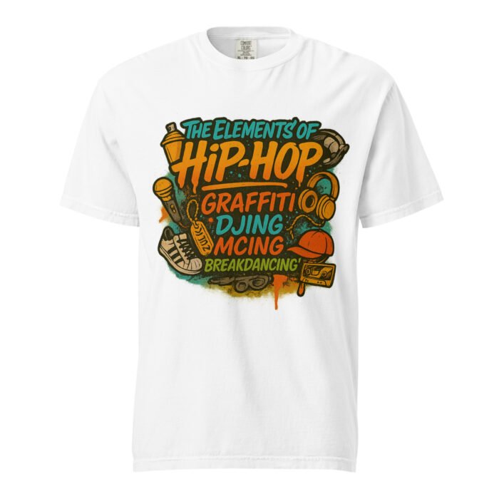 Hip Hop Elements Unisex Garment-Dyed Heavyweight T-shirt - Image 53