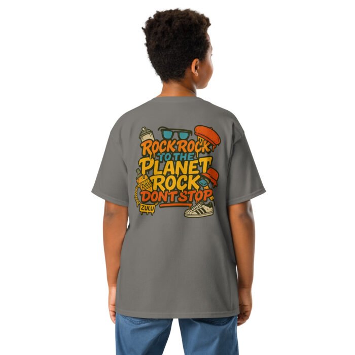 Rock Rock to the Planet Rock Youth Classic Tee - Image 8