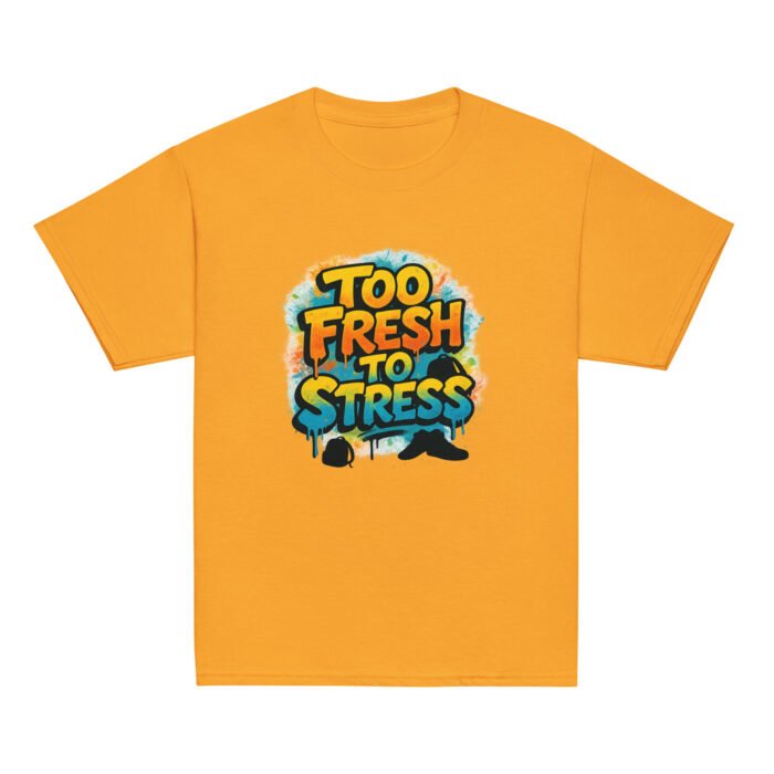 Too Fresh to Stress Back to School Youth Classic Tee - Image 2