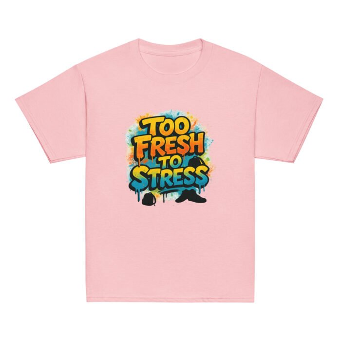 Too Fresh to Stress Back to School Youth Classic Tee - Image 8
