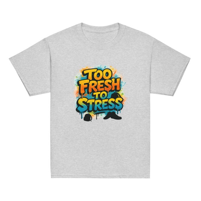 Too Fresh to Stress Back to School Youth Classic Tee - Image 4