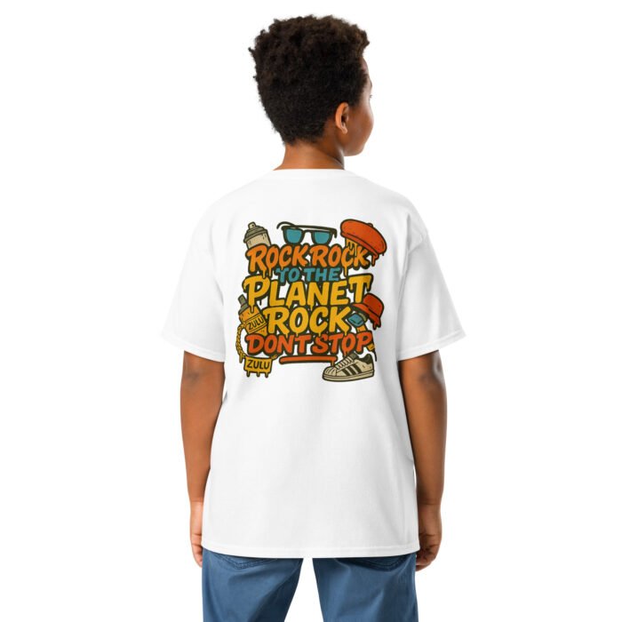 Rock Rock to the Planet Rock Youth Classic Tee - Image 29