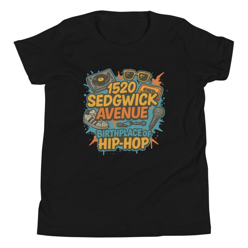 1520 Sedgwick Ave – Youth Short Sleeve T-Shirt (Double Print) | RockATeeWear