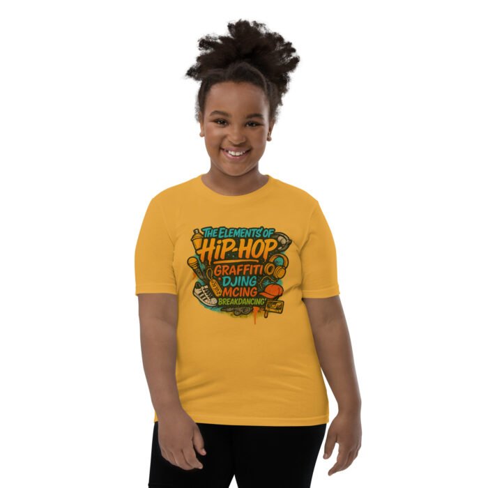 The Elements of Hip Hop Youth Short Sleeve T-Shirt - Image 17