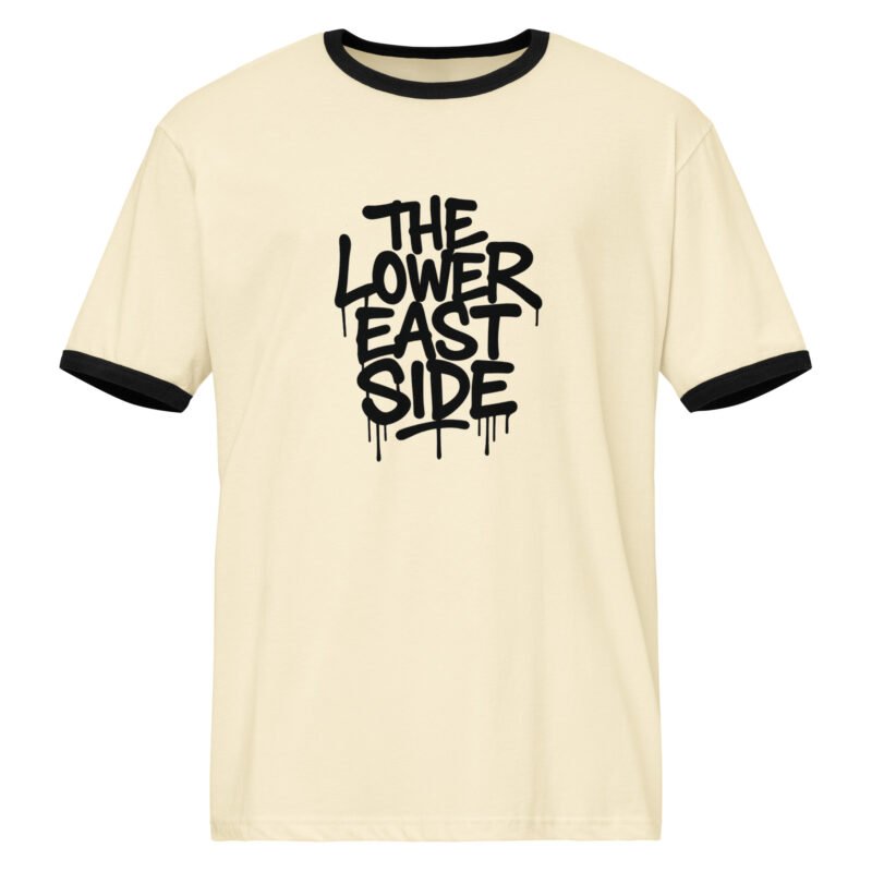 The Lower East Side Unisex Ringer Double Print T-Shirt | RockATeeWear