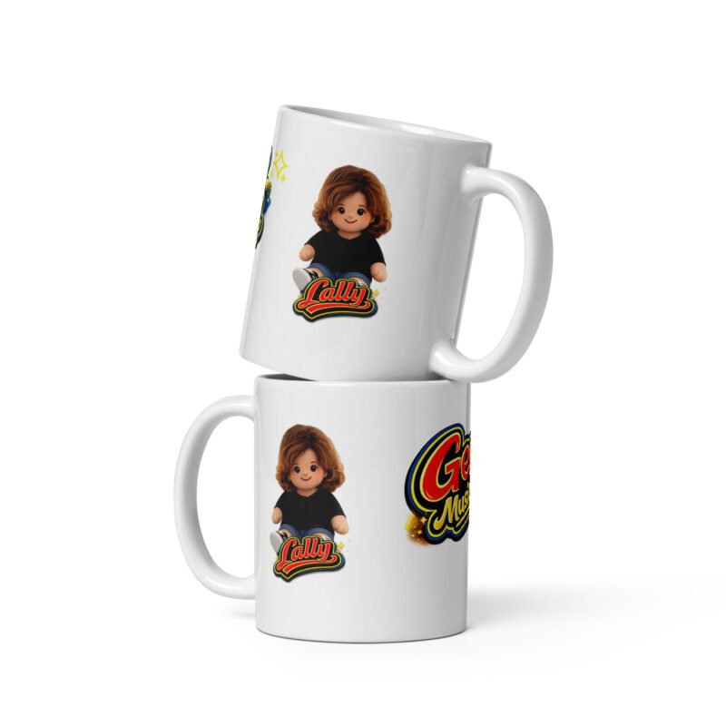GenX Music Vibes Custom White Glossy Mug Collection/ RockaTeeWear