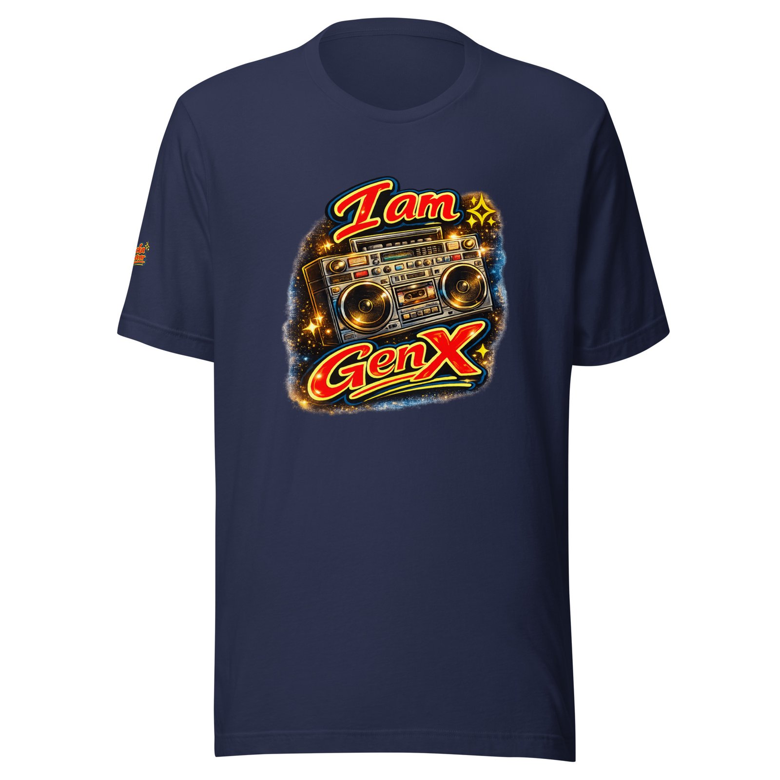 I Am GenX / GenX Music Vibes Custom Unisex t-shirt/ RockaTeeWear - Image 3