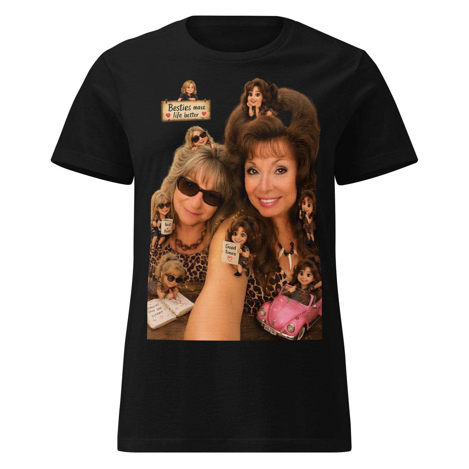 Besties Custom Siters Basic Soft Style T-Shirt / RoclaTeeWear