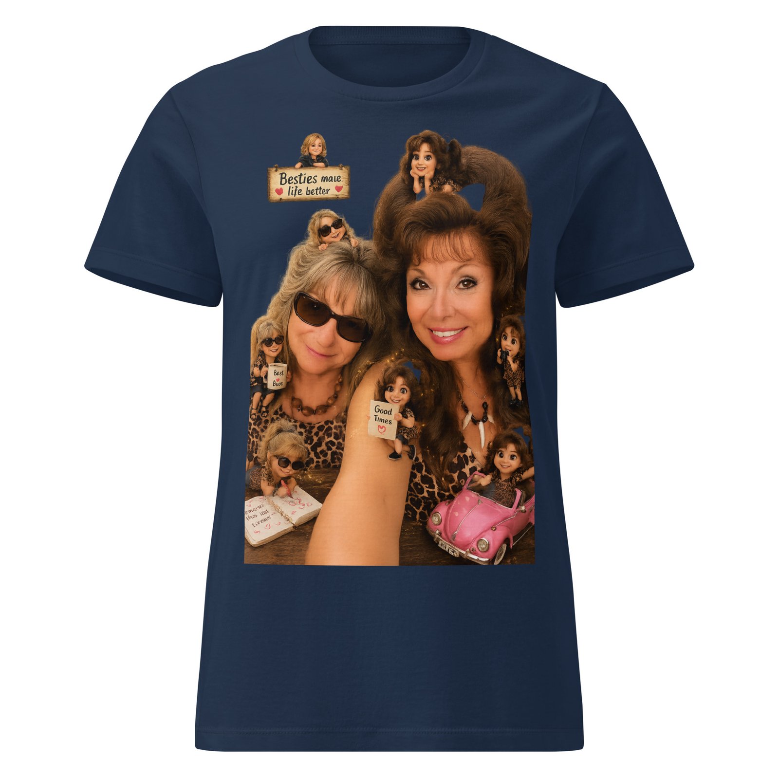 Besties Custom Siters Basic Soft Style T-Shirt / RoclaTeeWear - Image 5