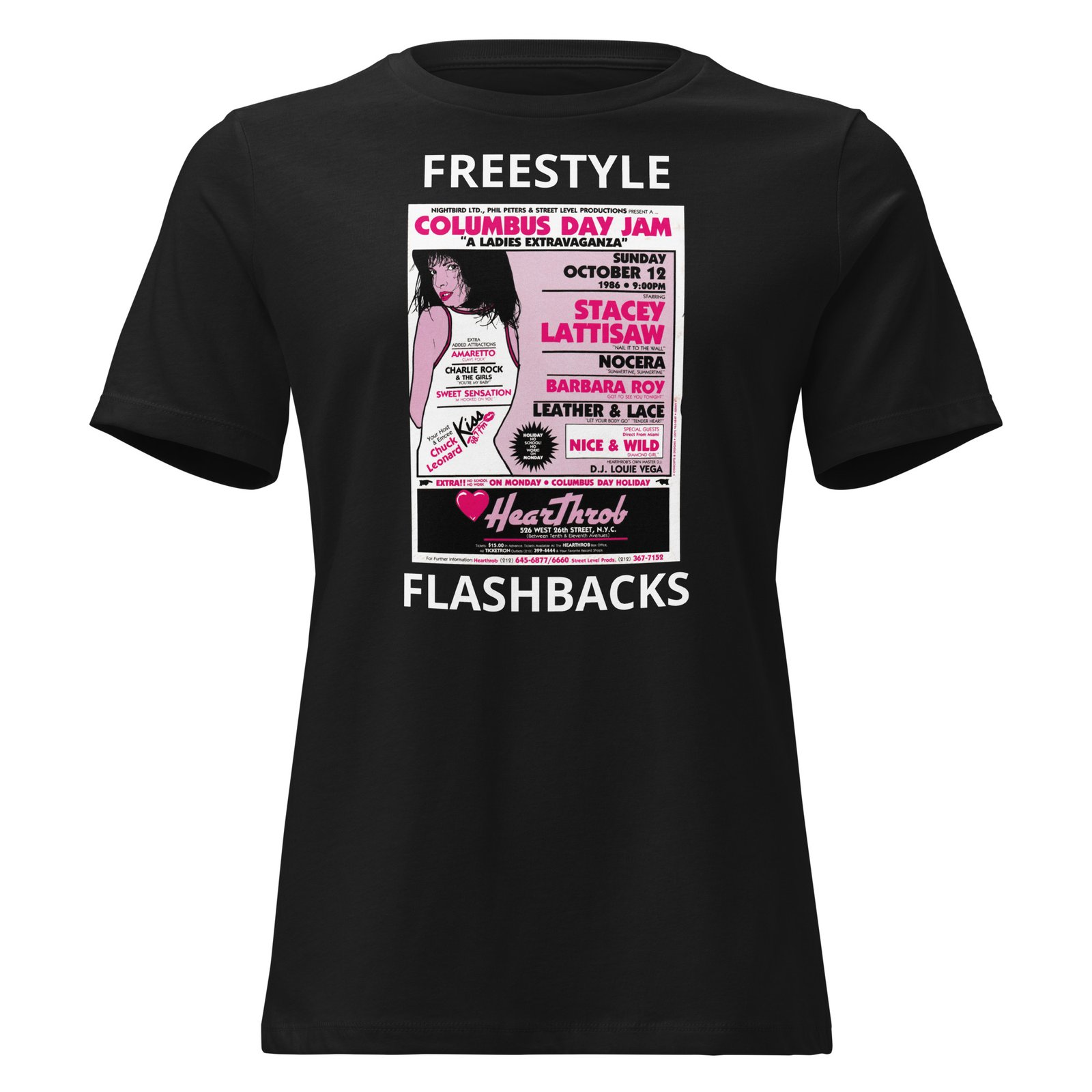 Freestyle Flashbacks Hearthrobs Women's Relaxed T-Shirt / RockaTeewear - Image 2