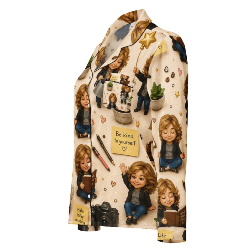 Lally's Custom Mini Me's Women’s Long Sleeve Pajama Top / RockaTeeWear