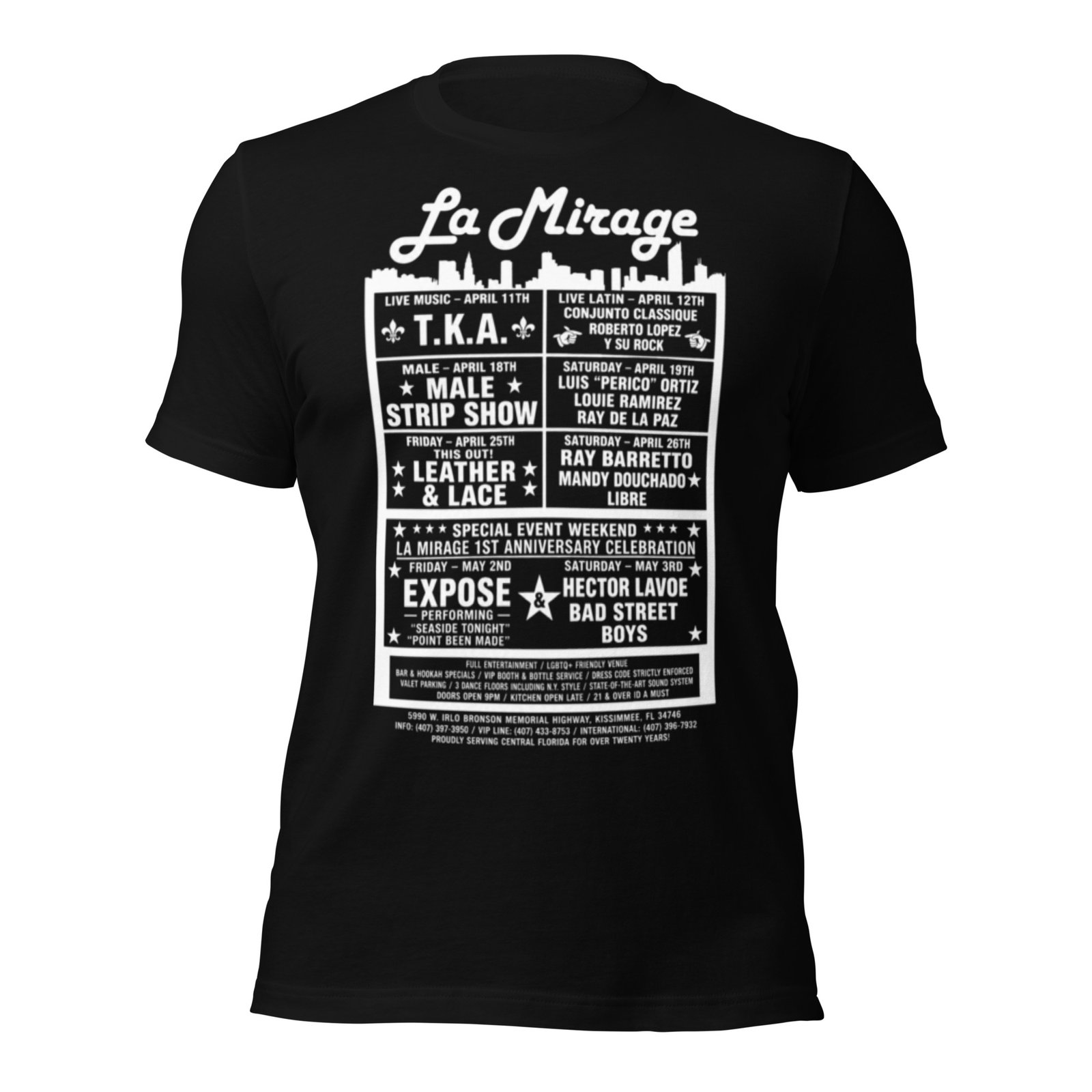 La Mirage Bronx Classic Unisex T-shirt / RockaTeeWear - Image 38