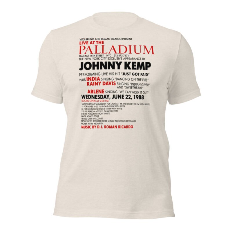 Live At The Palladium 1988 Limited Unisex Relaxed T-Shirt / RockaTeeWear
