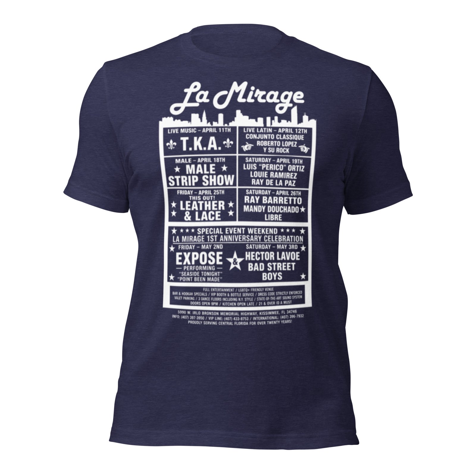 La Mirage Bronx Classic Unisex T-shirt / RockaTeeWear - Image 44