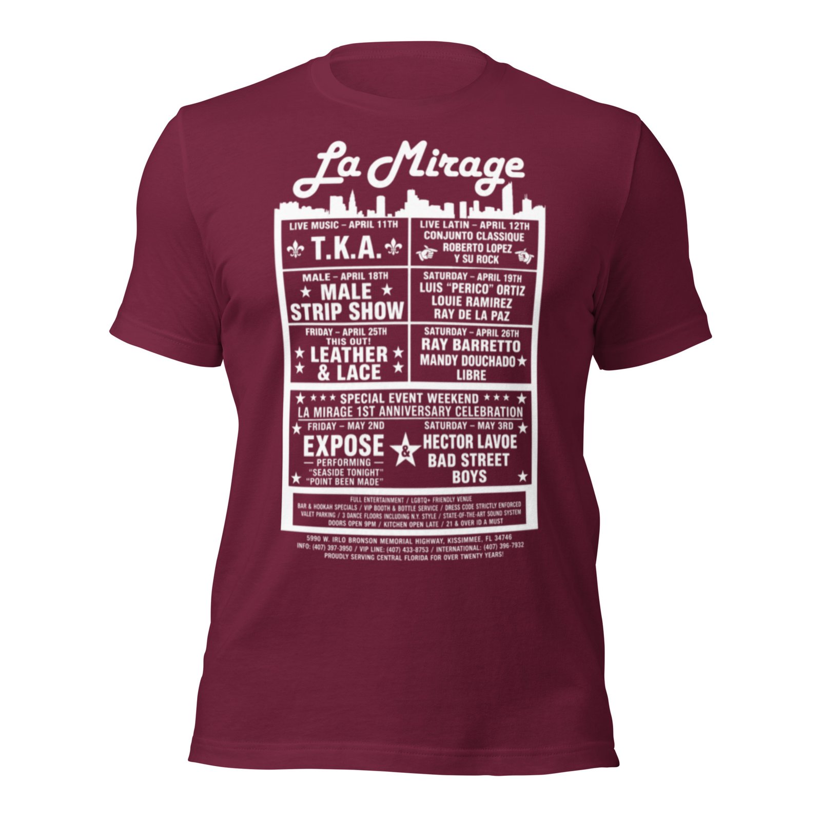 La Mirage Bronx Classic Unisex T-shirt / RockaTeeWear - Image 45