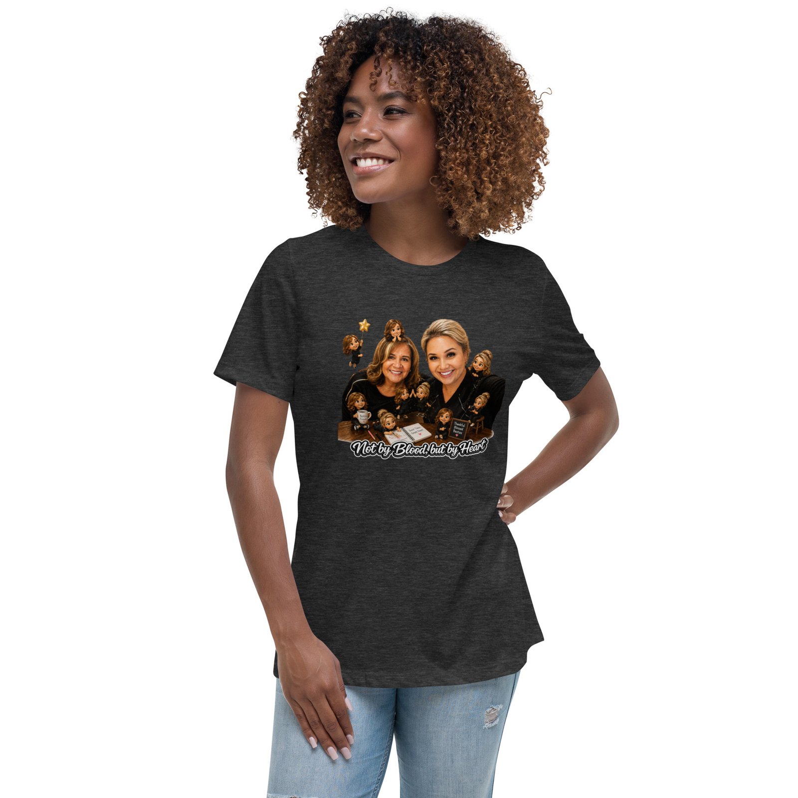 Lally's-Toni by Heart Custom Women's Relaxed T-Shirt/ RockaTeeWear - Image 34