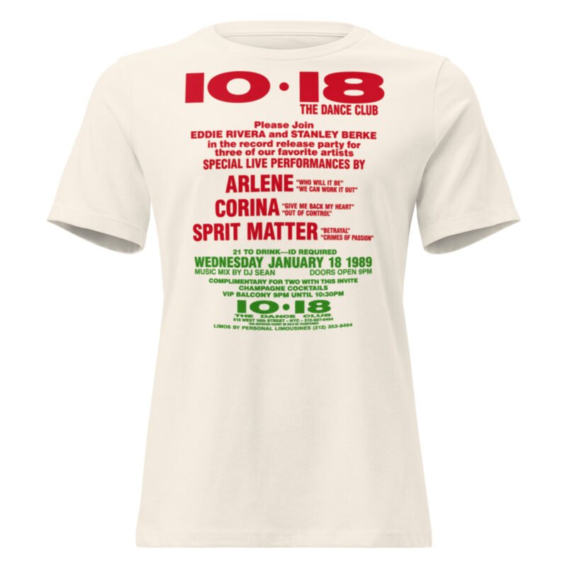 Classic 1018 NYC Dance Club Women's Relaxed T-Shirt / RockaTeeWear